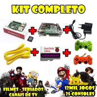 Kit Fliperama + 12 Mil Jogos + Filmes + Tv 2 Controles 