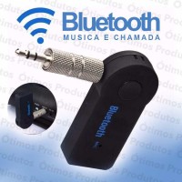 New Receptor Bluetooth Adaptador Musica P2 C/ Bateria Carro