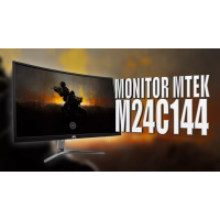 Monitor Gamer Curvado 24 Mtek M24c144 144hz Full Hd Led.