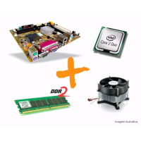 Kit Intel Lga 775 -c2d E8400 + Placa Mãe + Cooler + 2gb Ddr2