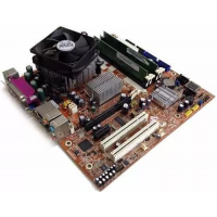 Kit Placa Mãe 775 St4150 Ddr2+cooler+ Processador+cooler!