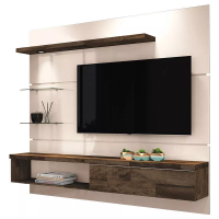 Painel Para Tv Home Suspenso Ores Off White Deck