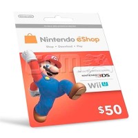 Cartão Nintendo 3ds - Wii U Eshop Cash Card $50
