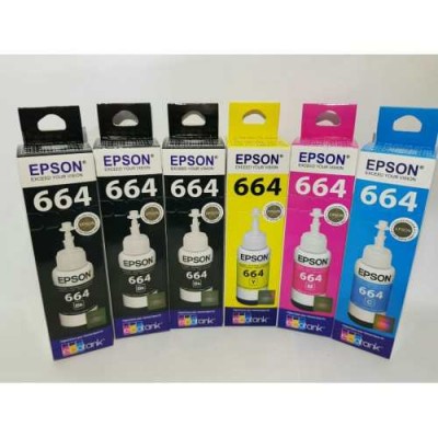 produto 6 Tintas Epson Original L220 L375 L355 L395 L365 L455 L380