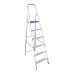 produto Escada de alumínio tesoura Real Escadas 006 prateado/azul