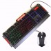 produto Kit Teclado Semi Mecânico Gamer Usb Bk3000 Mouse Pad Grande