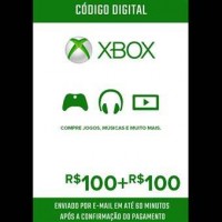 Microsoft Gift Card Cartão Xbox R$200 (r$100+r$100) Reais
